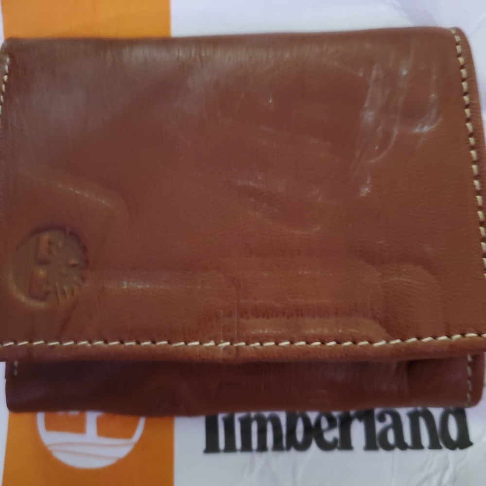 Timberland Brown Leather Money Clip